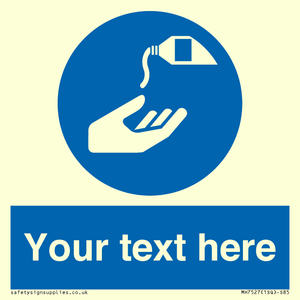 Custom Use barrier cream